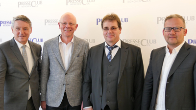 Verbände der bayerischen Baubranche auf der gemeinsamen Pressekonferenz